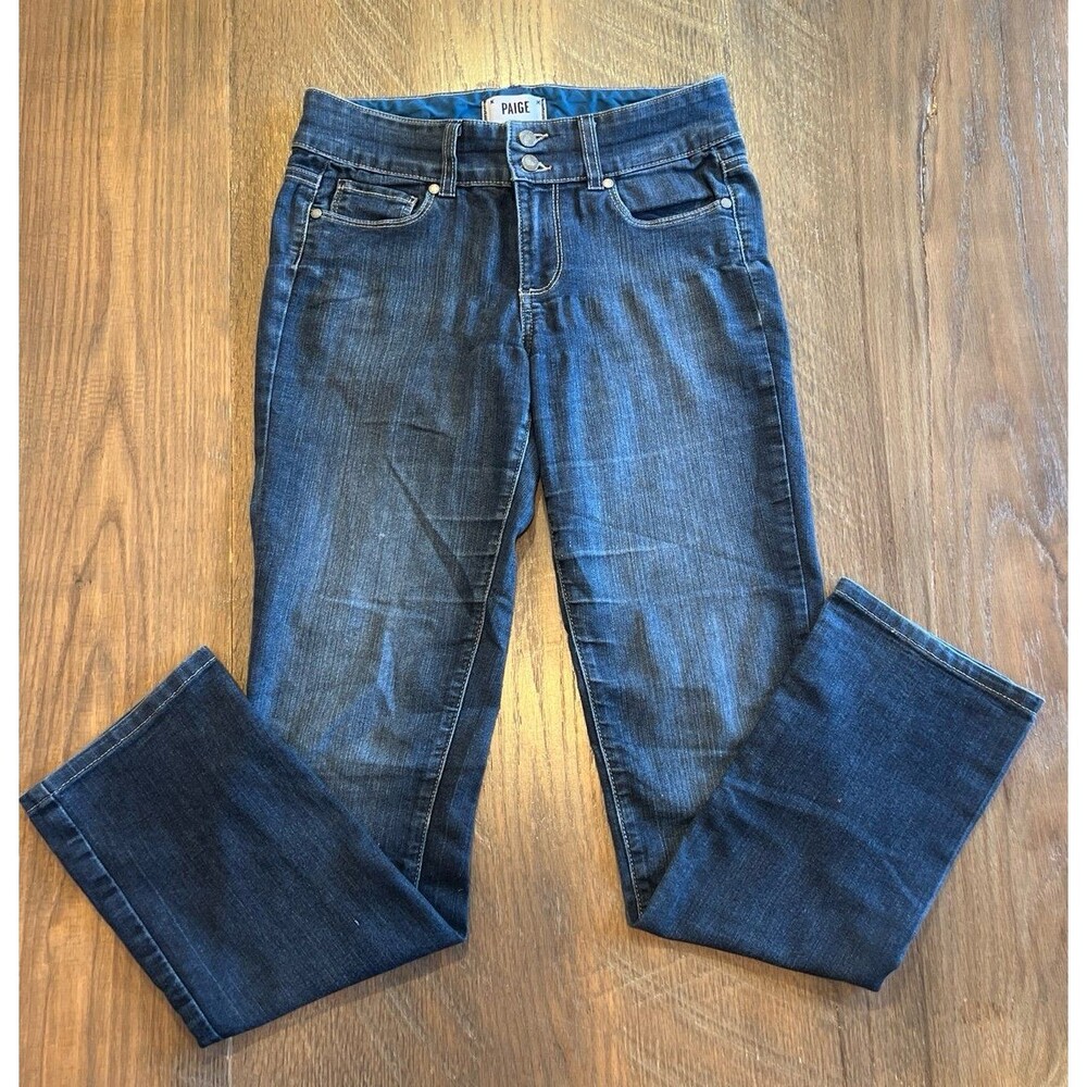 EUC Paige Hidden Hills Straight Leg Jeans - 28 - Picture 3 of 8